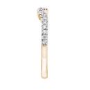 9ct Yellow Gold 0.20ct Natural Diamond Wishbone Ring