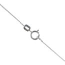 9ct White Gold 0.10ct Diamond Heart Pendant and Chain 18"