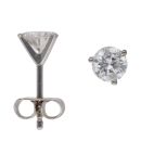 18ct White Gold 1.00ct Brilliant Cut Diamond Stud Earrings