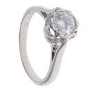 18ct White Gold 0.75ct Brilliant Cut Diamond Solitaire Ring