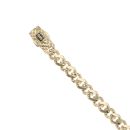 14ct Yellow Gold Monaco Classic Alternate Flex Lock Curb Bracelet 8.5"