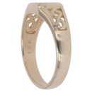 9ct Yellow Gold Patterned Signet Ring