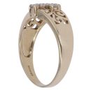 9ct Yellow Gold 0.25ct Brilliant Cut Diamond Cross Fancy Ring