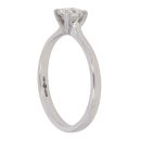 Platinum 0.45ct Princess Cut Diamond Solitaire Ring