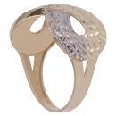 14ct Yellow and White Gold Diamond Cut Infinity Fancy Ring