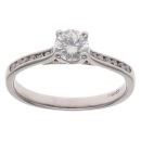 Platinum 0.75ct Brilliant Cut Diamond Solitaire Ring