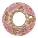 14ct Yellow Gold Pandora Pink Breast Cancer Charm
