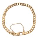 9ct Yellow Gold Curb Bracelet 8"