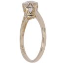 14ct Yellow Gold Cubic Zirconia Solitaire Ring