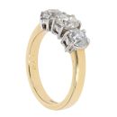18ct Yellow Gold Diamond Trilogy Ring