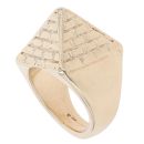 9ct Yellow Gold Pyramid Signet Ring
