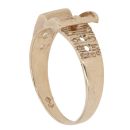 9ct Yellow Gold Textured Buckle Ring