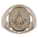 9ct Yellow Gold Masonic Ring