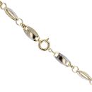 14ct Yellow And White Gold Oval Link 24" Chain
