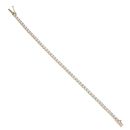 9ct Yellow Gold 5.00ct Brilliant Cut Lab Grown Diamond Tennis Bracelet 7"