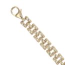 9ct Yellow Gold Gate Bracelet 7.5"