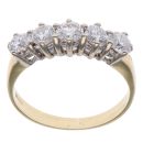 18ct Yellow Gold 1.40ct Brilliant Cut Diamond Five Stone Ring