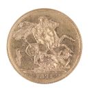 1871 Victoria Young Head UK Full Sovereign Coin