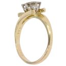 18ct Yellow Gold 0.30ct Brilliant Cut Diamond Two Stone Ring