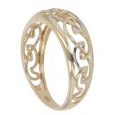 9ct Yellow and White Gold Celtic Knot Openwork Fancy Ring