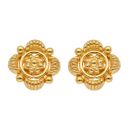 22ct Yellow Gold Flower Stud Earrings