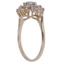 9ct Yellow Gold Cubic Zirconia Cluster Ring