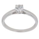 9ct White Gold 0.33ct Brilliant Cut Diamond Solitaire Ring