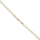 9ct Yellow Gold Square Curb Chain 26"