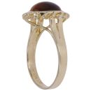 14ct Yellow Gold Tiger's Eye Single Stone Ring