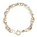 14ct Yellow And White Gold Greek Key Bracelet 7.5"