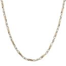 9ct Yellow and White Gold Fancy Chain 18"