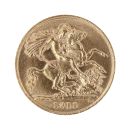 1911 George V Large Head UK Half Sovereign Coin