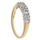 18ct Yellow Gold 0.25ct Brilliant And Baguette Cut Diamond Fancy Ring