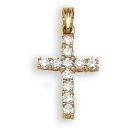 18ct Yellow Gold 0.50ct Diamond Cross Pendant