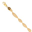 22ct Yellow Gold Twist Bracelet 7.5"