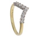 18ct Yellow Gold 0.41ct Brilliant Cut Diamond Wishbone Ring
