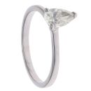 18ct White Gold 0.90ct Pear Cut Diamond Solitaire Ring