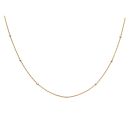 22ct Yellow and White Gold Bead Chain 16"