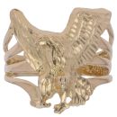 14ct Yellow Gold Patterned Eagle Ring