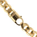 Sterling Silver Gold Plated Curb Chain 26"