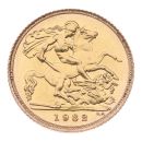 1982 Elizabeth II Decimal Portrait UK Half Sovereign Coin