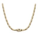 14ct Yellow Gold Monaco Spin Plain Lock Twist Chain 24"