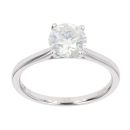 18ct White Gold Diamond Solitaire Ring