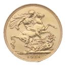 1911 George V Large Head UK Full Sovereign Coin
