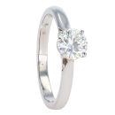 Platinum 0.75ct Diamond Solitaire Ring