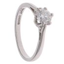 18ct White Gold 0.60ct Brilliant Cut Diamond Solitaire Ring