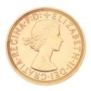 1958 Elizabeth II First Portrait UK Full Sovereign Coin