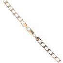 9ct Yellow Gold Square Curb Chain 20"