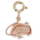 9ct Yellow and Rose Gold Mouse Clogau Charm