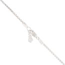 Silver And Rose Gold 0.01ct Diamond Cariad Heart Clogau Pendant And Chain 18"